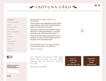 Tablet Screenshot of frotuna.nu